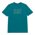 Camiseta Cat Logo para hombre color turqueza