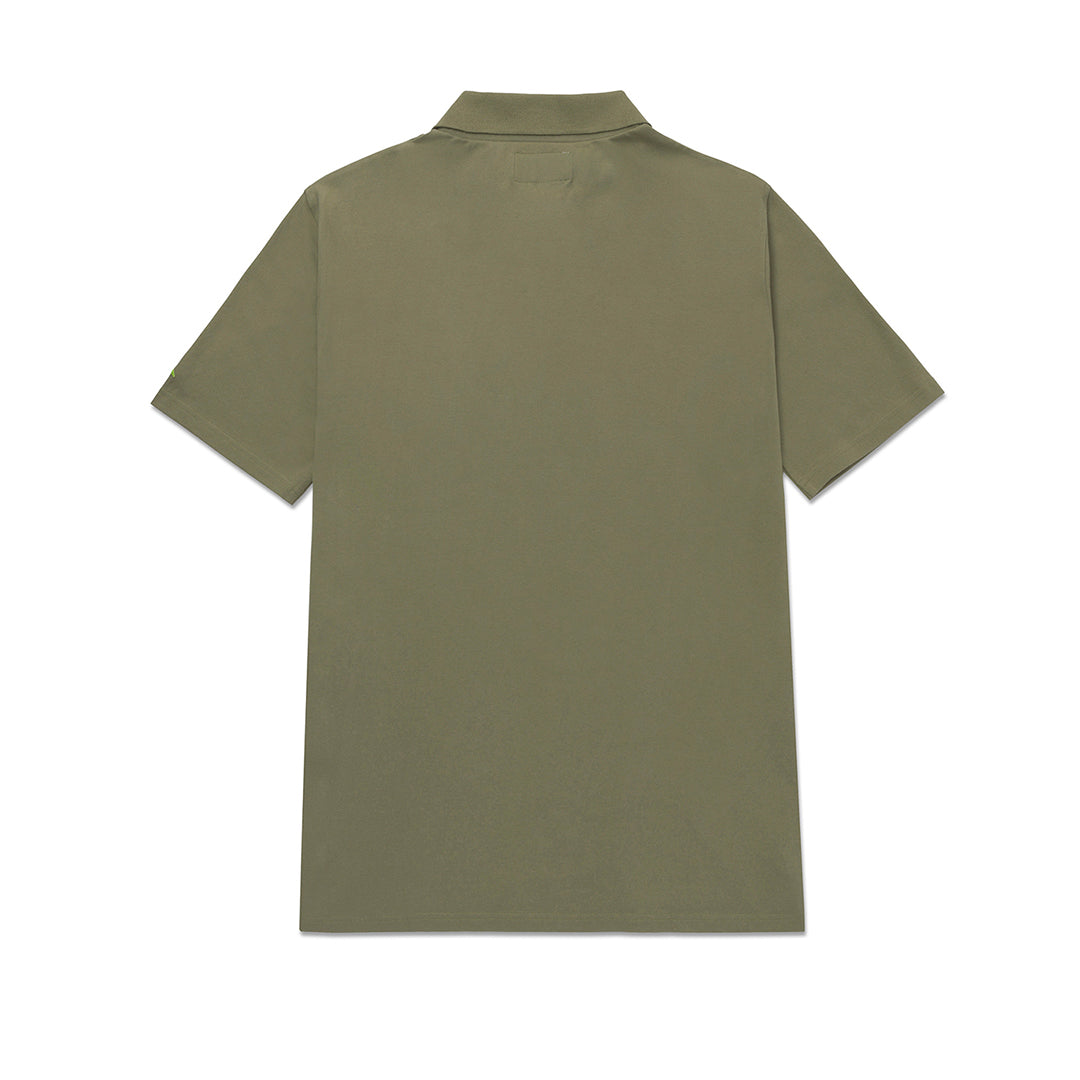 Camisa Polo Pique para hombre color olivo