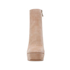 Botas de tacón No-Thx para mujer color beige