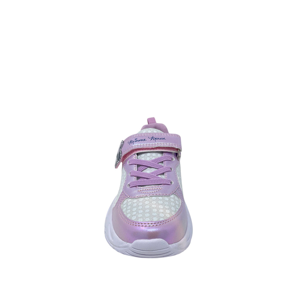 Tennis Minnie para niña color morado y blanco