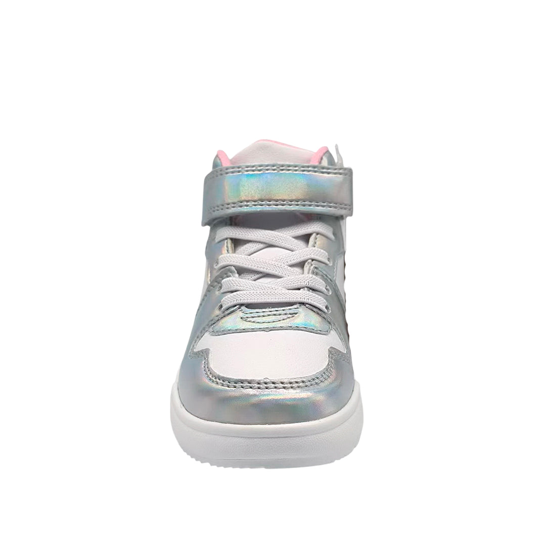 Sneakers tipo botín Stitch para niña color blanco