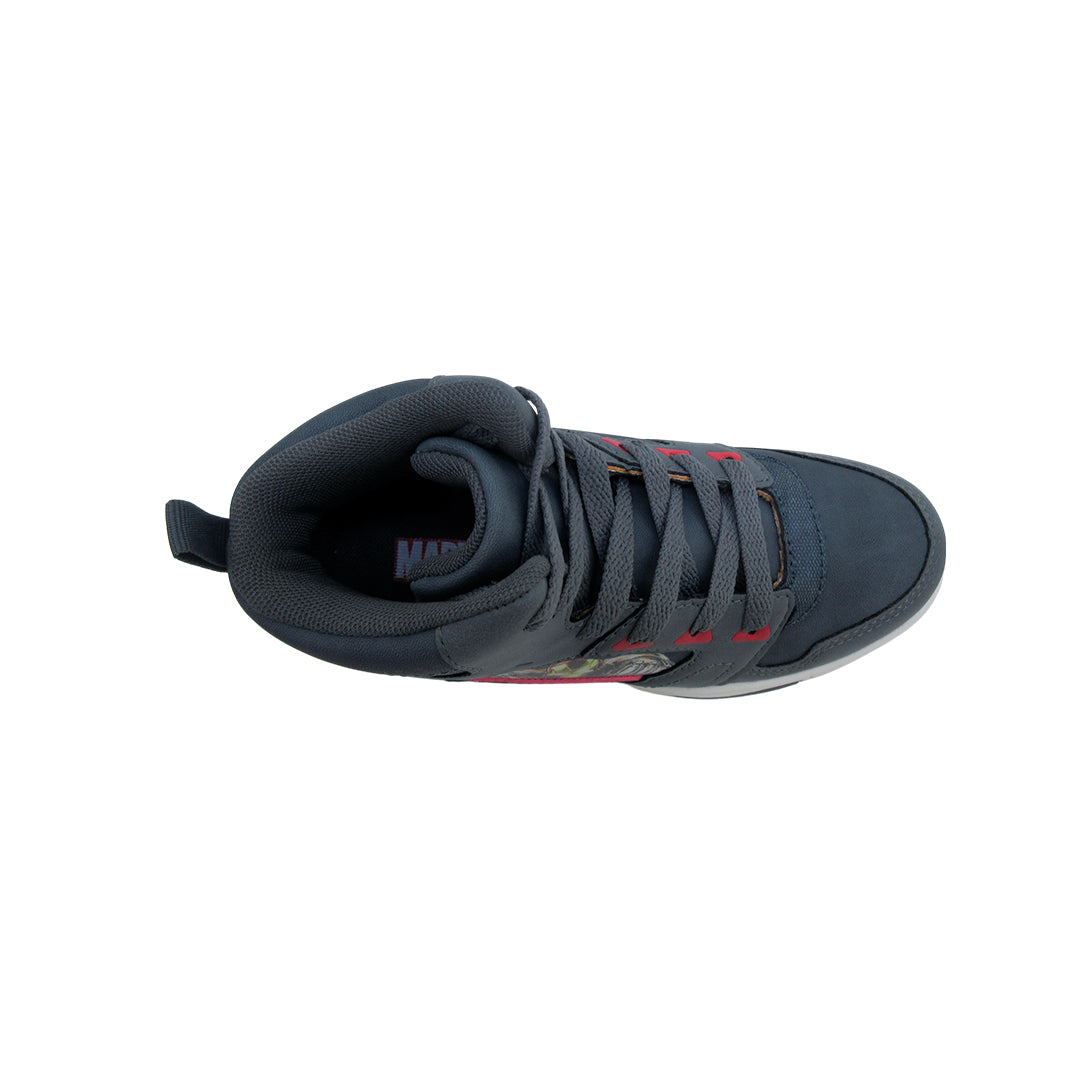 Sneakers tipo botín Ironman para niño color navy