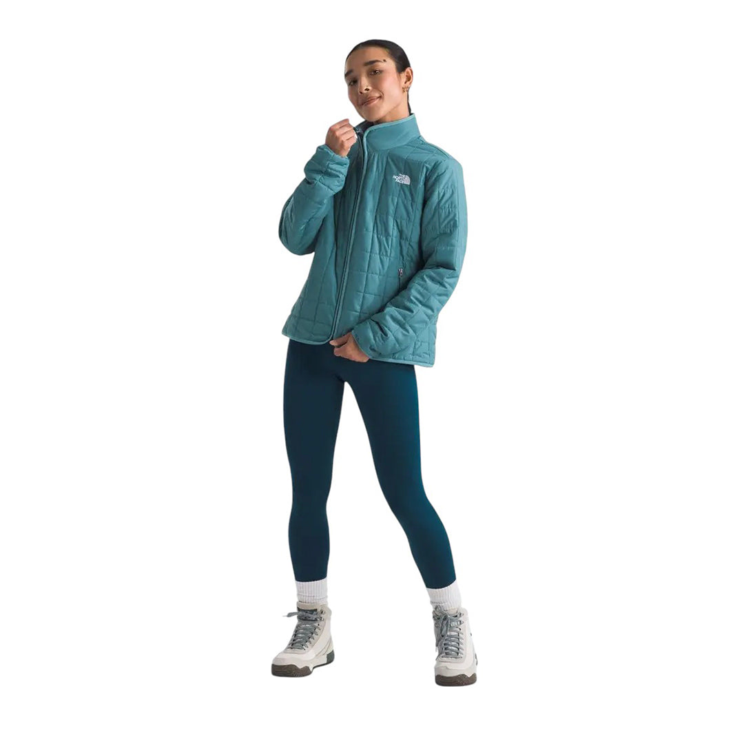CHAQUETA JUNCTON PARA MUJER COLOR CELESTE