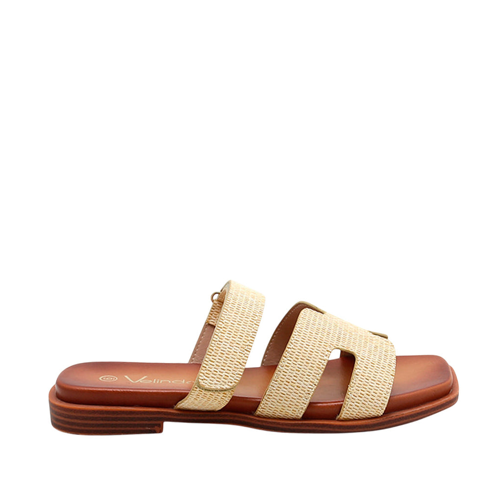 Sandalias flats Tiana beige