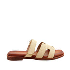 Sandalias flats Tiana beige