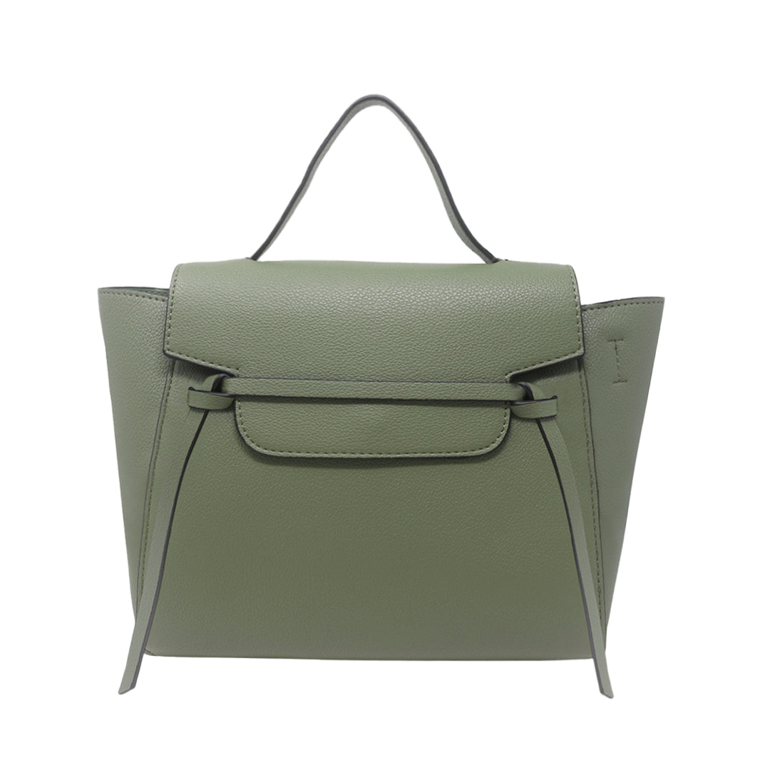 Cartera satchel Eureka verde