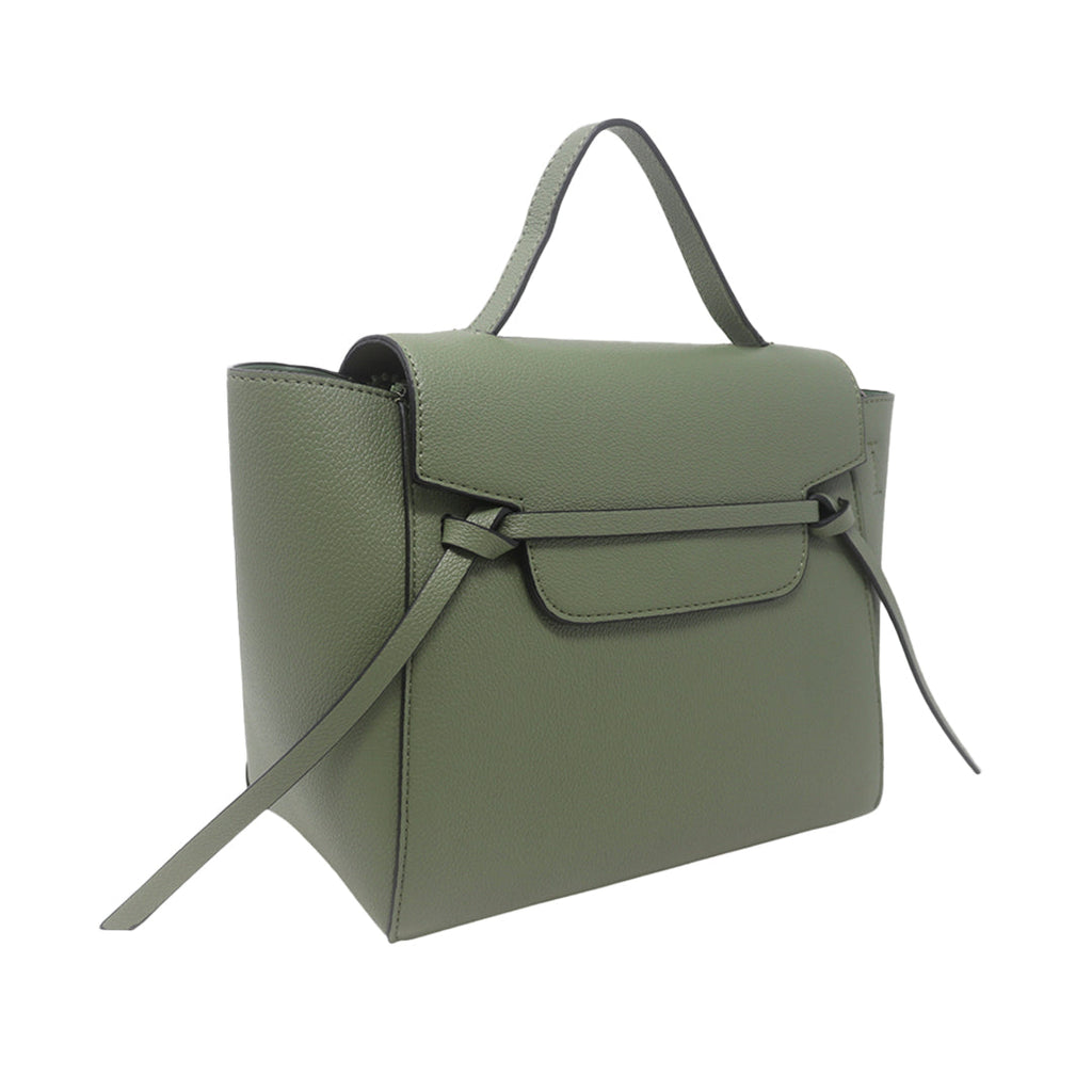 Cartera satchel Eureka verde