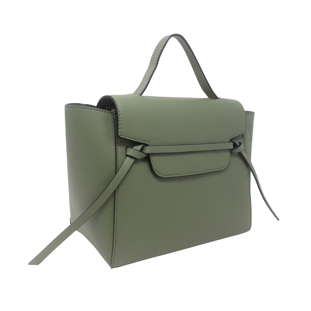 Cartera satchel Eureka verde