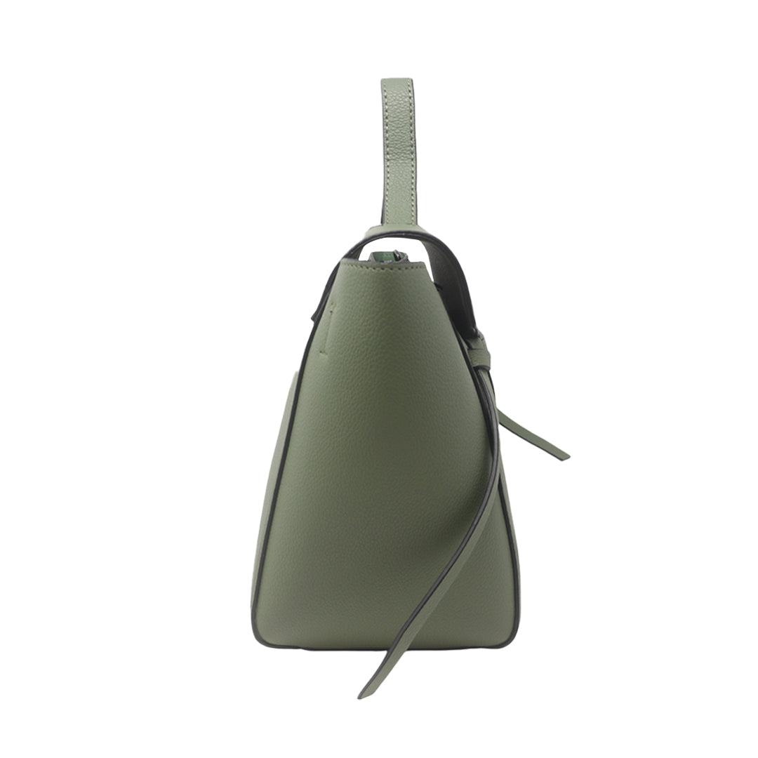 Cartera satchel Eureka verde