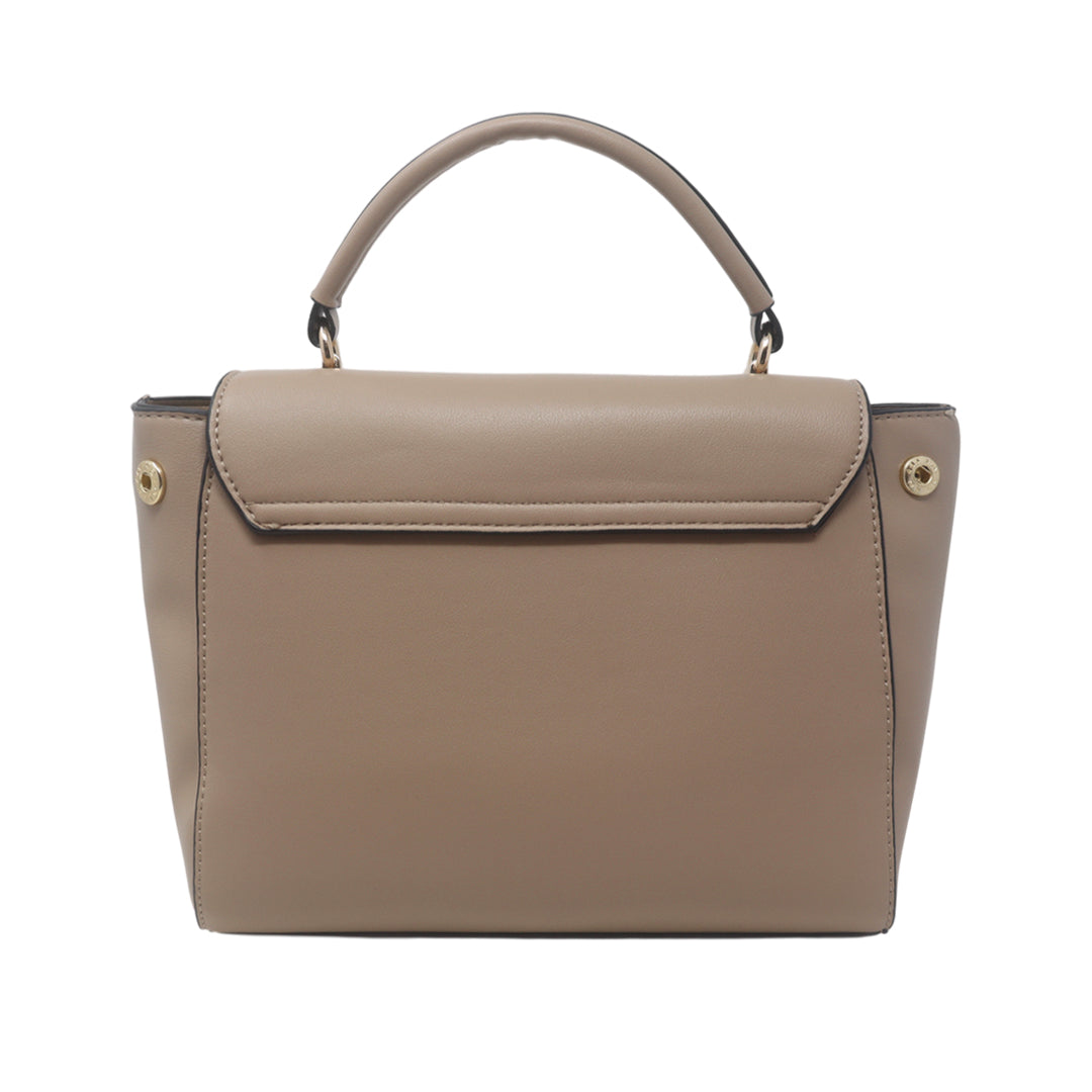 Cartera satchel Silvana taupe