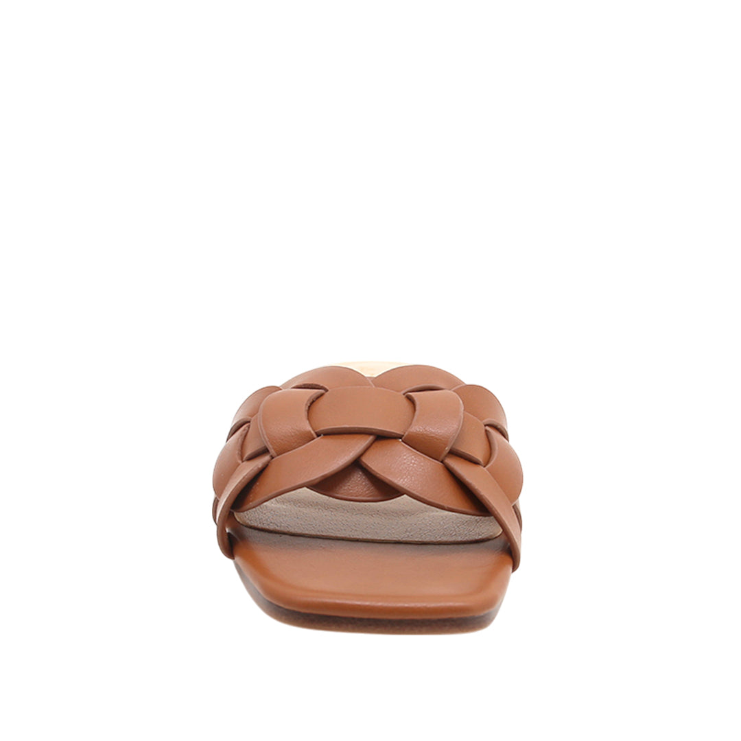 Sandalias slip on Elira para mujer color tan