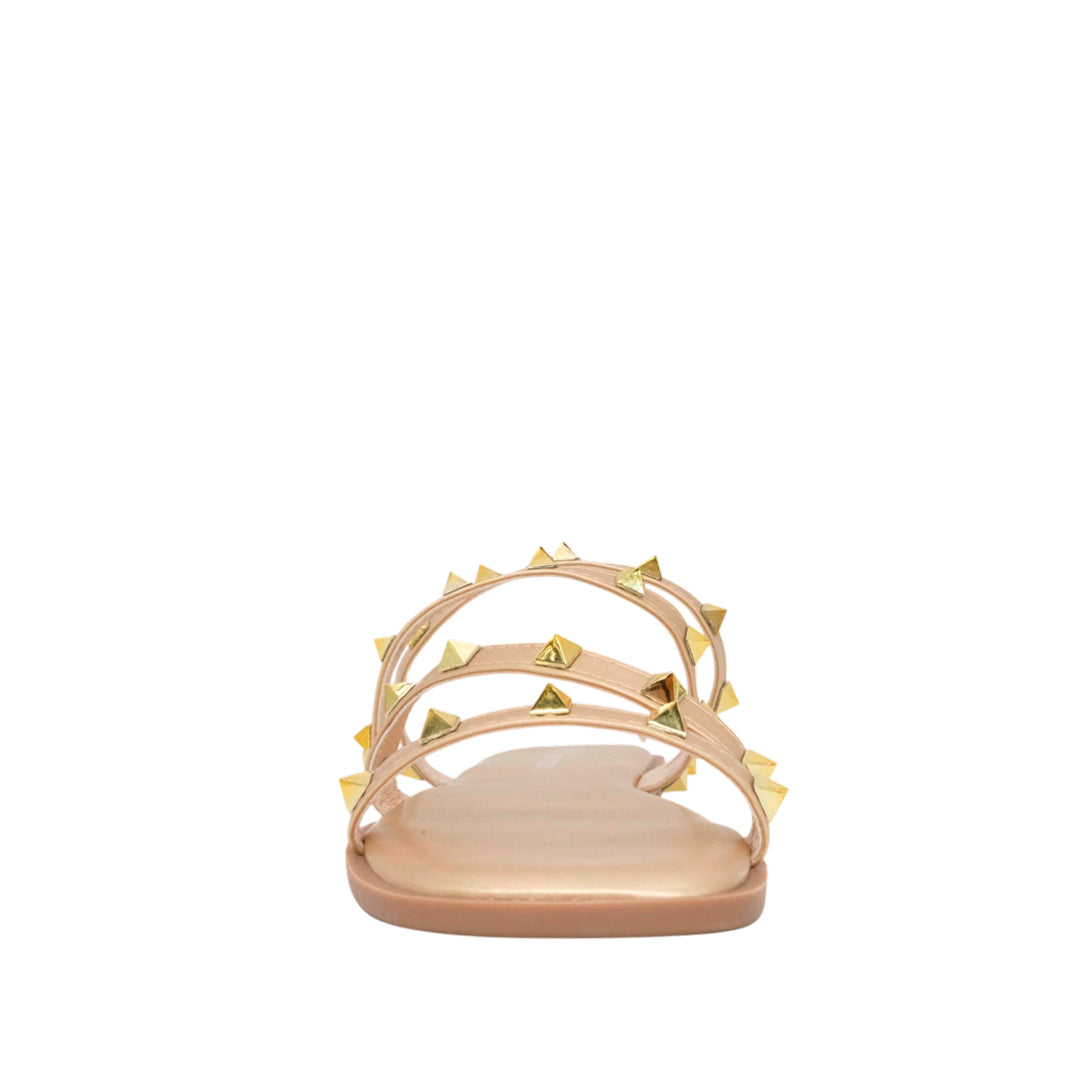 Sandalias flats Bianca dorado