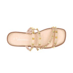 Sandalias flats Bianca dorado