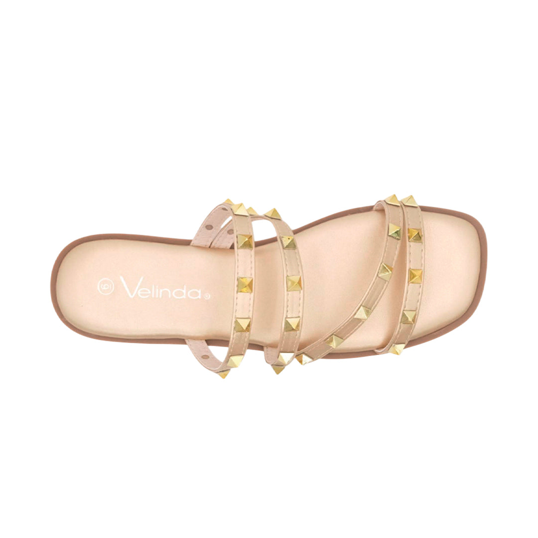 Sandalias flats Bianca dorado