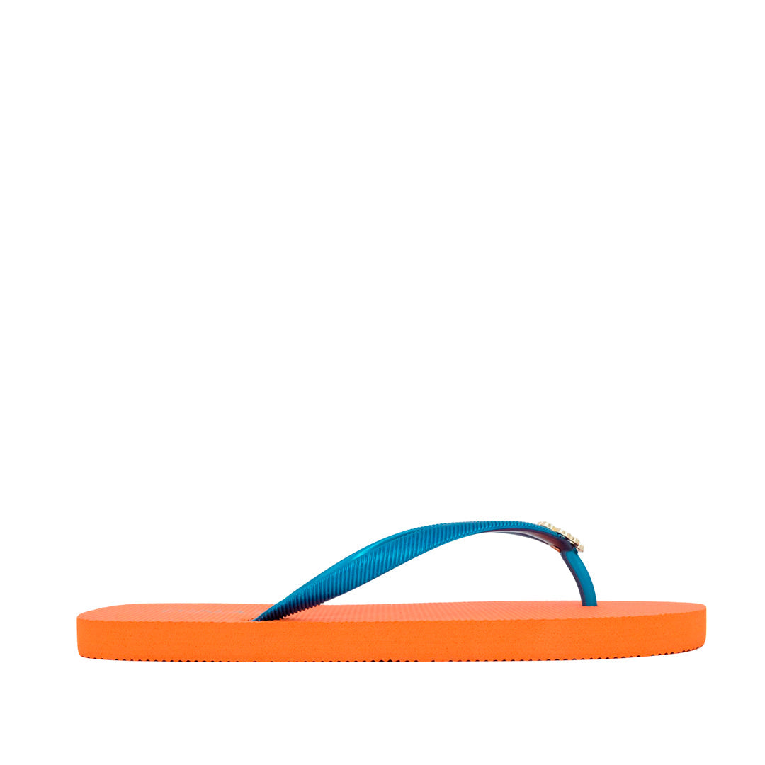 Sandalias flats Dany anaranjado