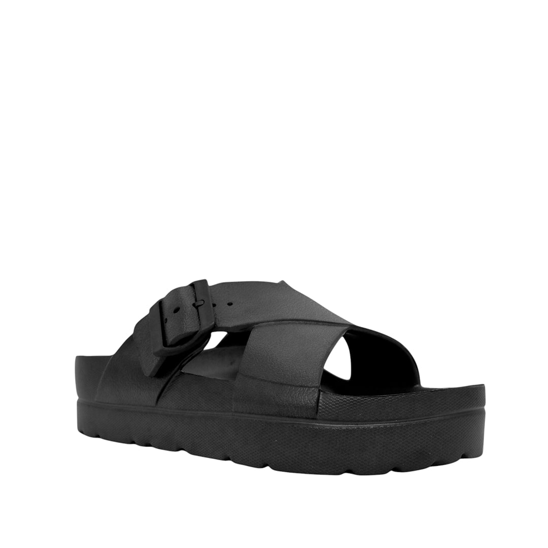 Sandalias flats Milan negro