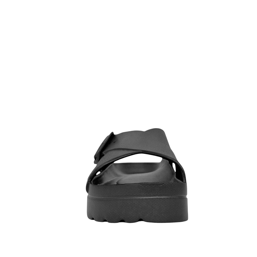Sandalias flats Milan negro