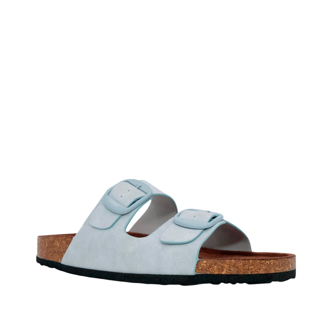 Sandalias flats Mirka celeste
