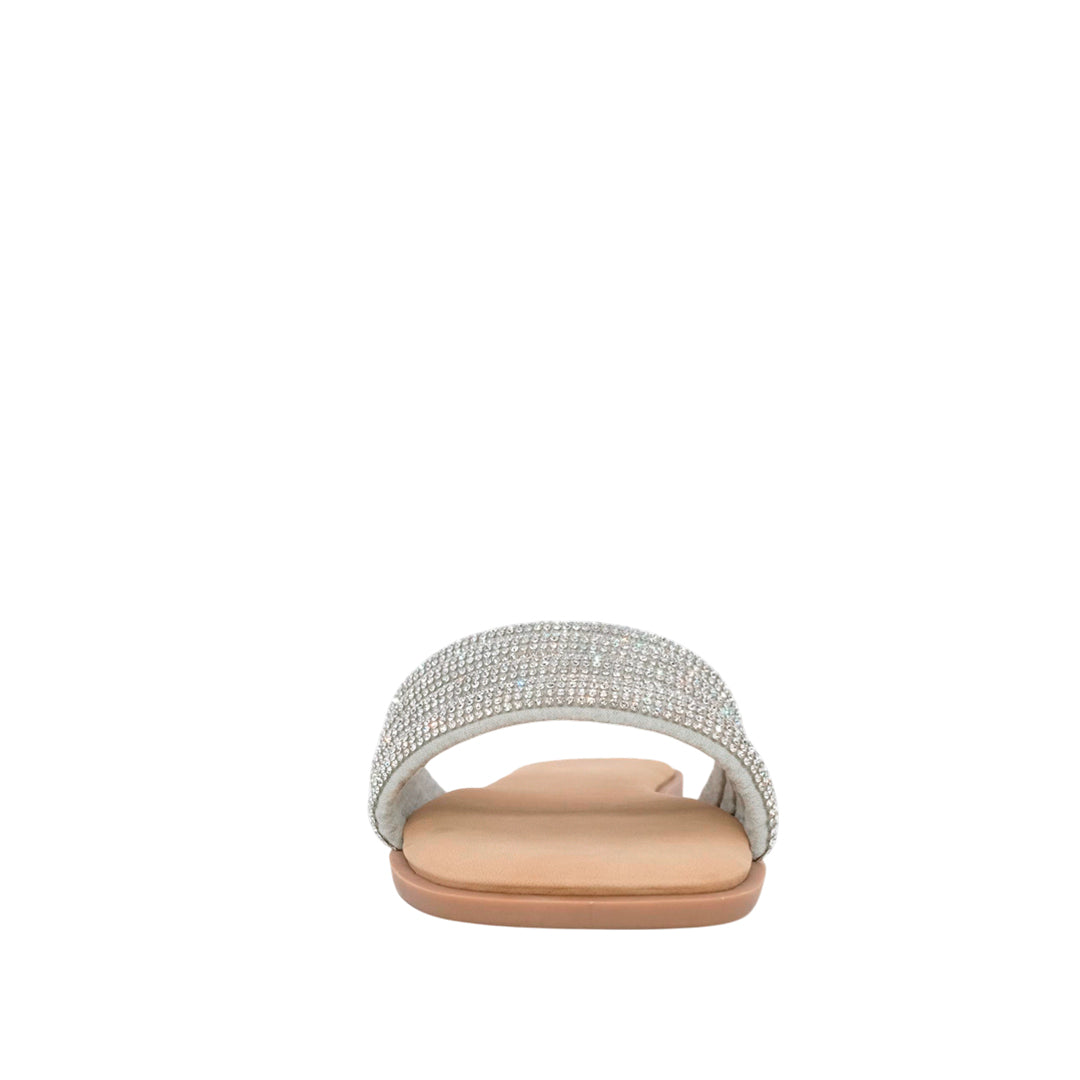 Sandalias flats Sara plateado
