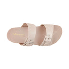 Sandalias flats Dakota hueso