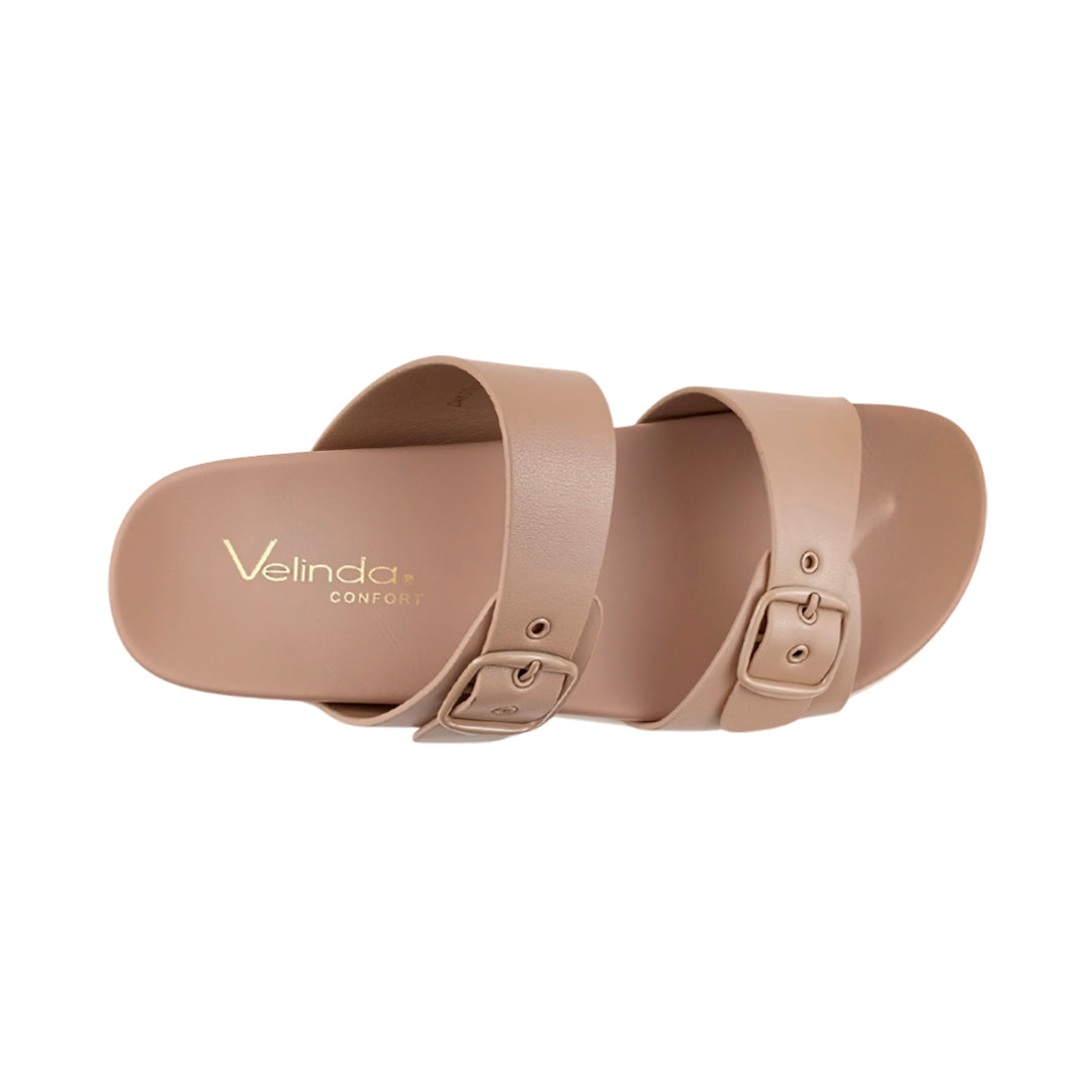 Sandalias flats Dakota taupe