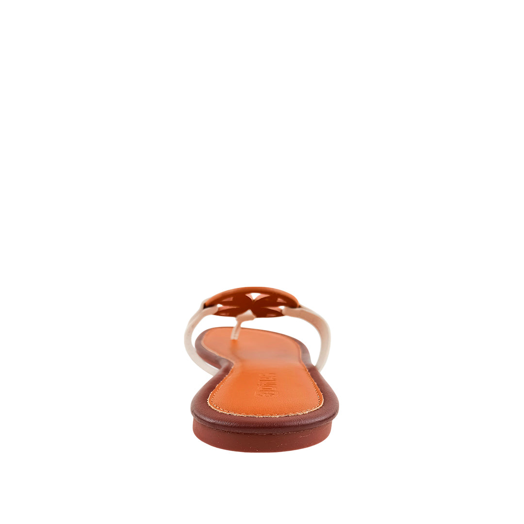 Sandalias flats Loly tan