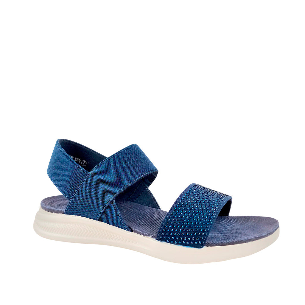 Sandalias flats Marisa navy