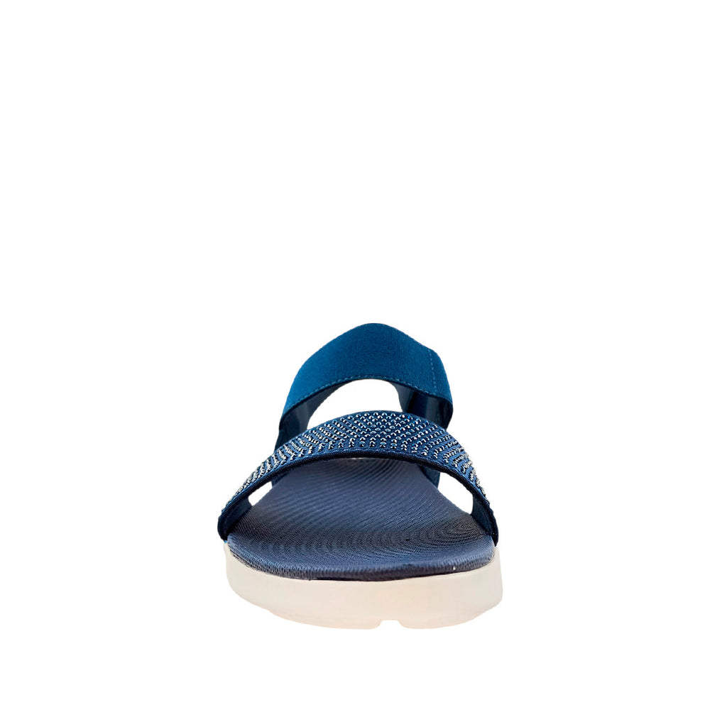 Sandalias flats Marisa navy