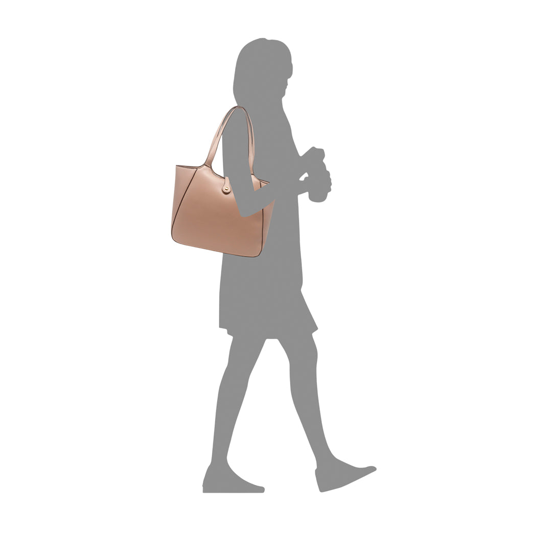 Cartera tote Teddy taupe