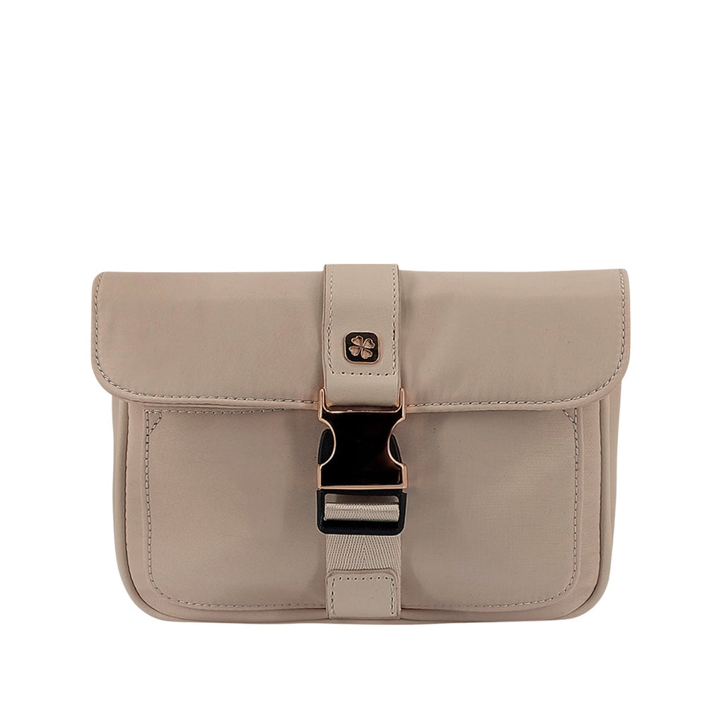 Cartera crossbody Fati taupe