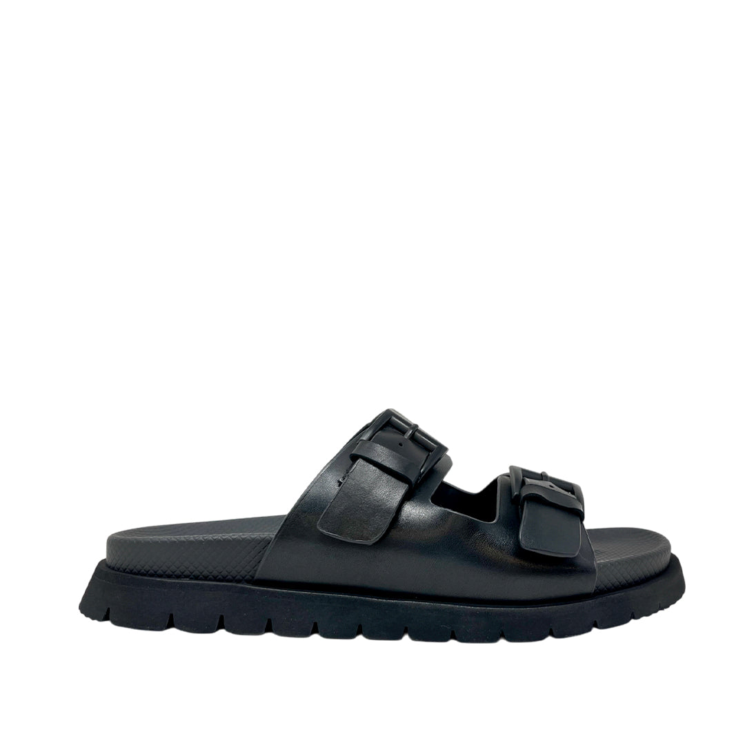 Sandalias slip on Boone para hombre color negro