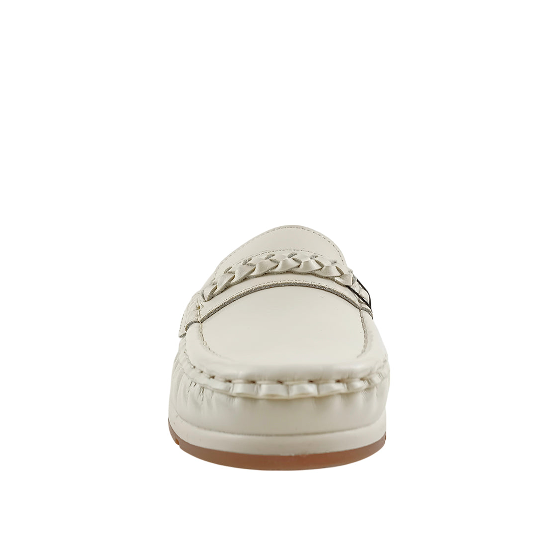 Mocasines Arlina para mujer color hueso