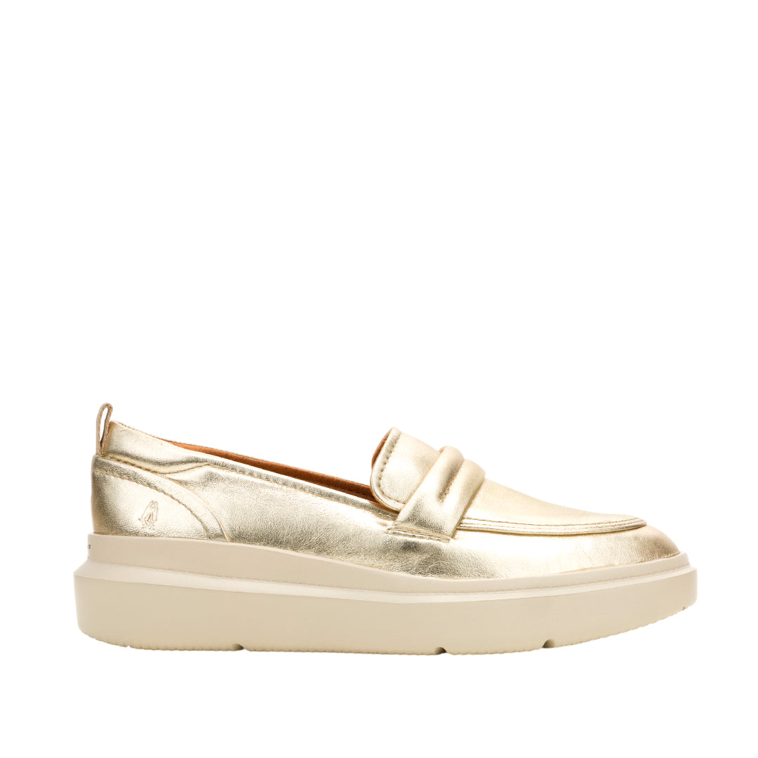 Loafers Joy Penny para mujer color dorado