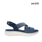 Sandalias flats Acadia para mujer color navy