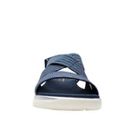 Sandalias flats Acadia para mujer color navy