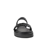 Sandalias flats Belissa para mujer color negro