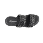 Sandalias flats Belissa para mujer color negro