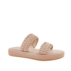 Sandalias flats Belissa para mujer color nude