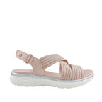 Sandalias flats Acadia para mujer color blush