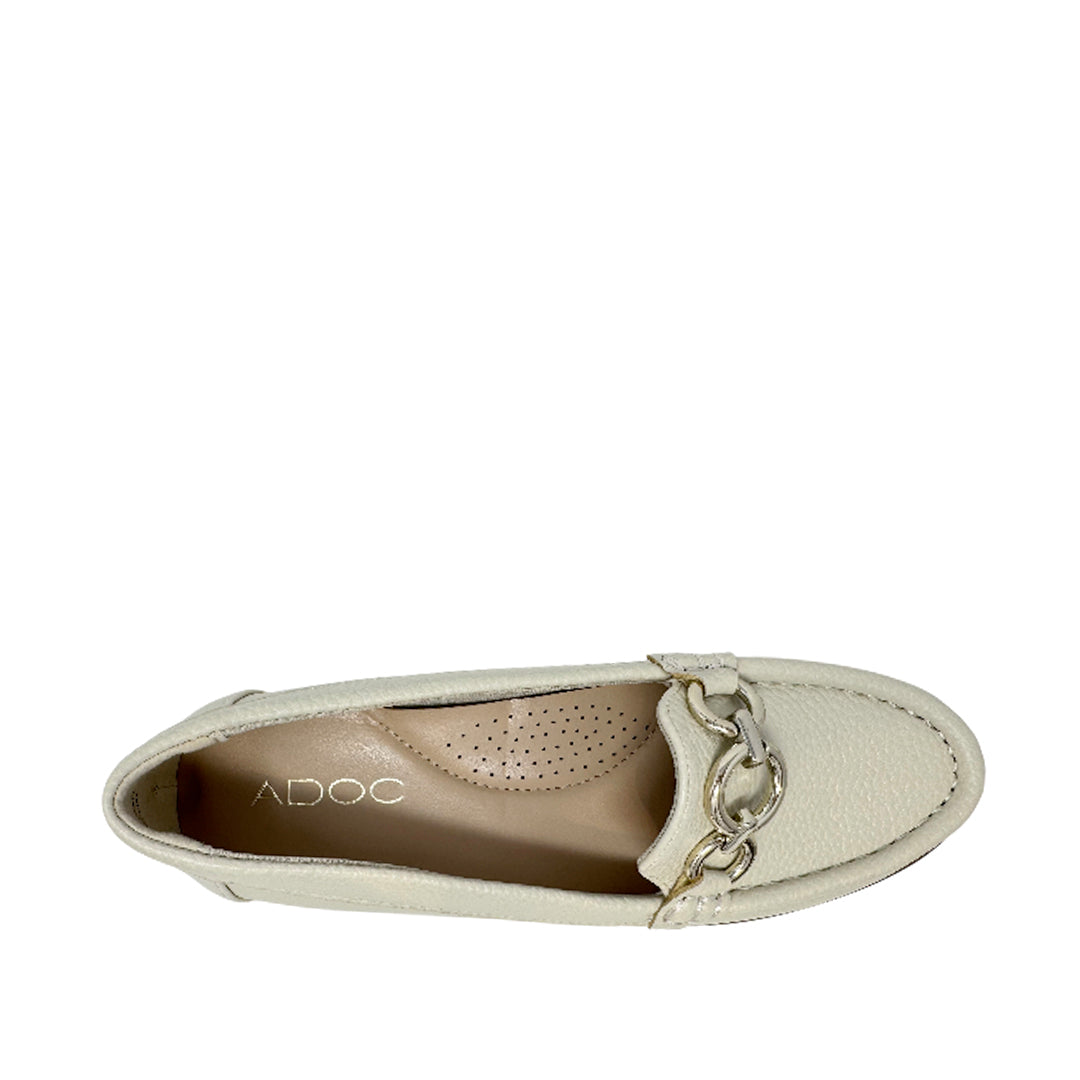Mocasines Nayeli para mujer color hueso