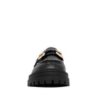Mocasines Blanca negro