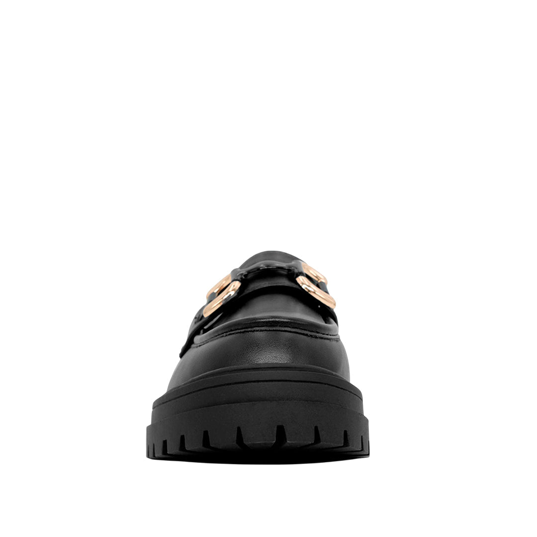 Mocasines Blanca negro