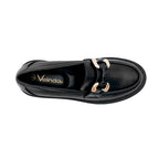 Mocasines Blanca negro
