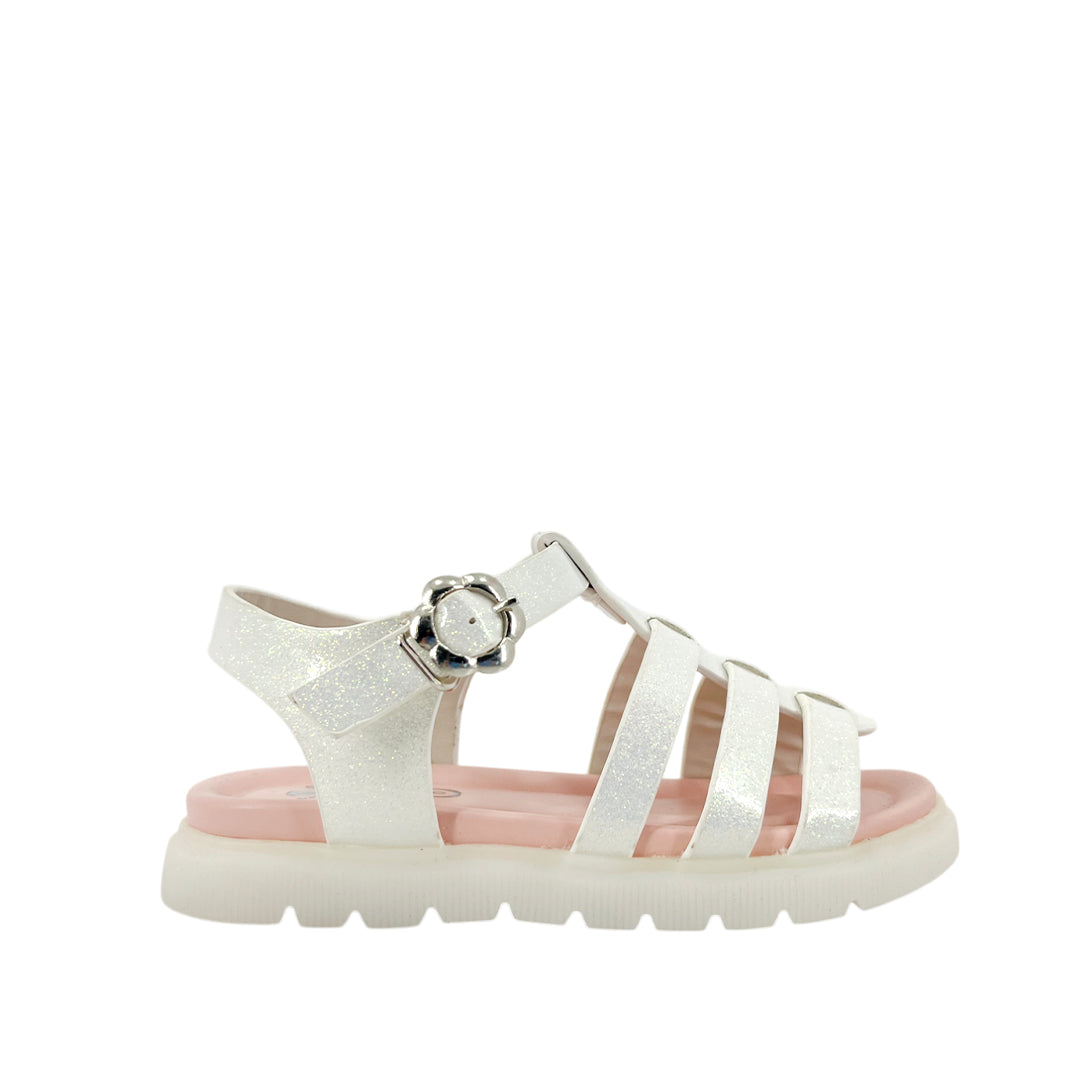 Sandalias Dalary para niña color blanco
