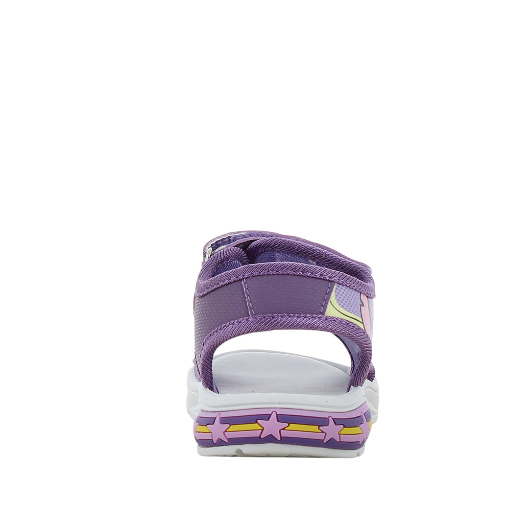 Sandalias Stitch para niña color morado