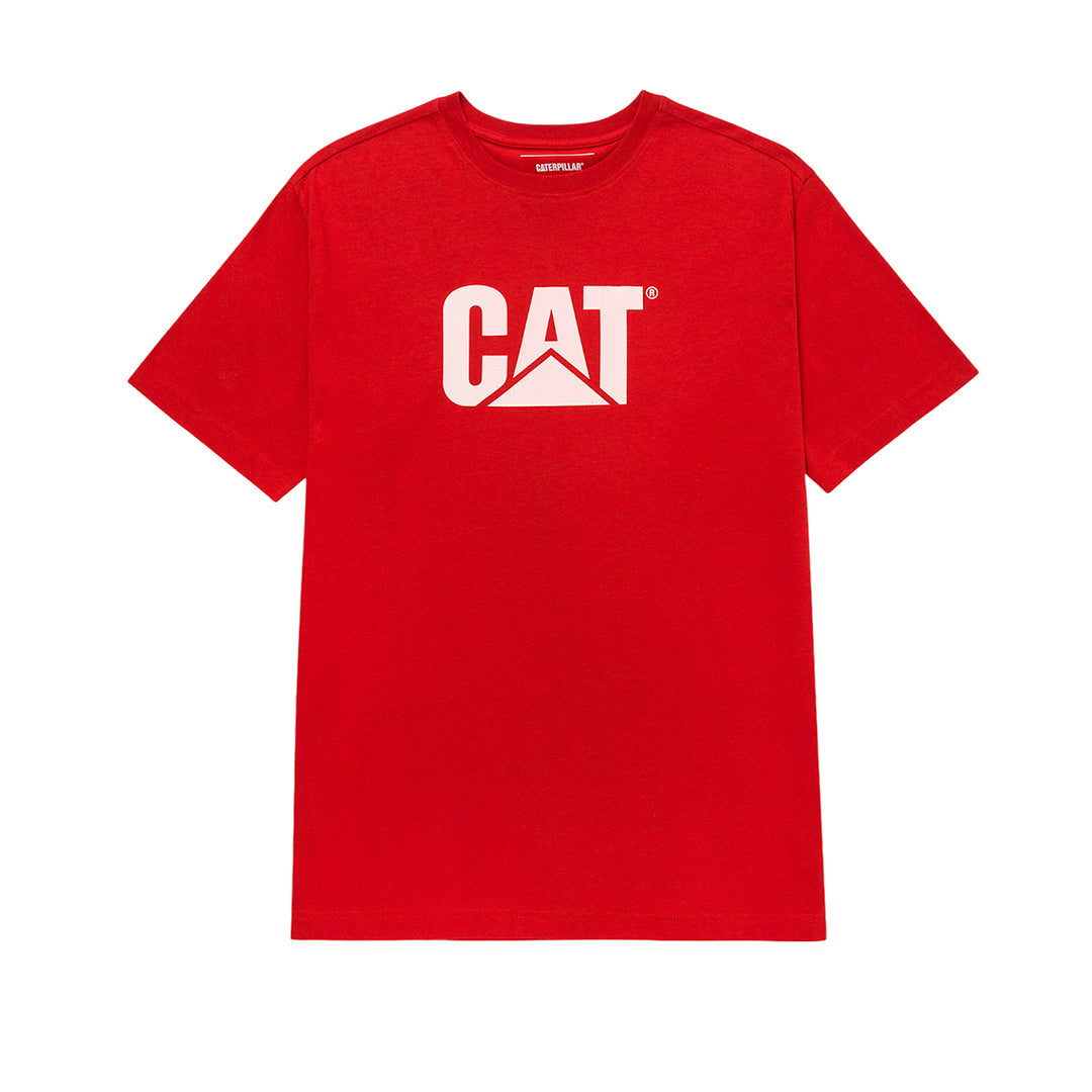 Camiseta Cat Logo para hombre color rojo