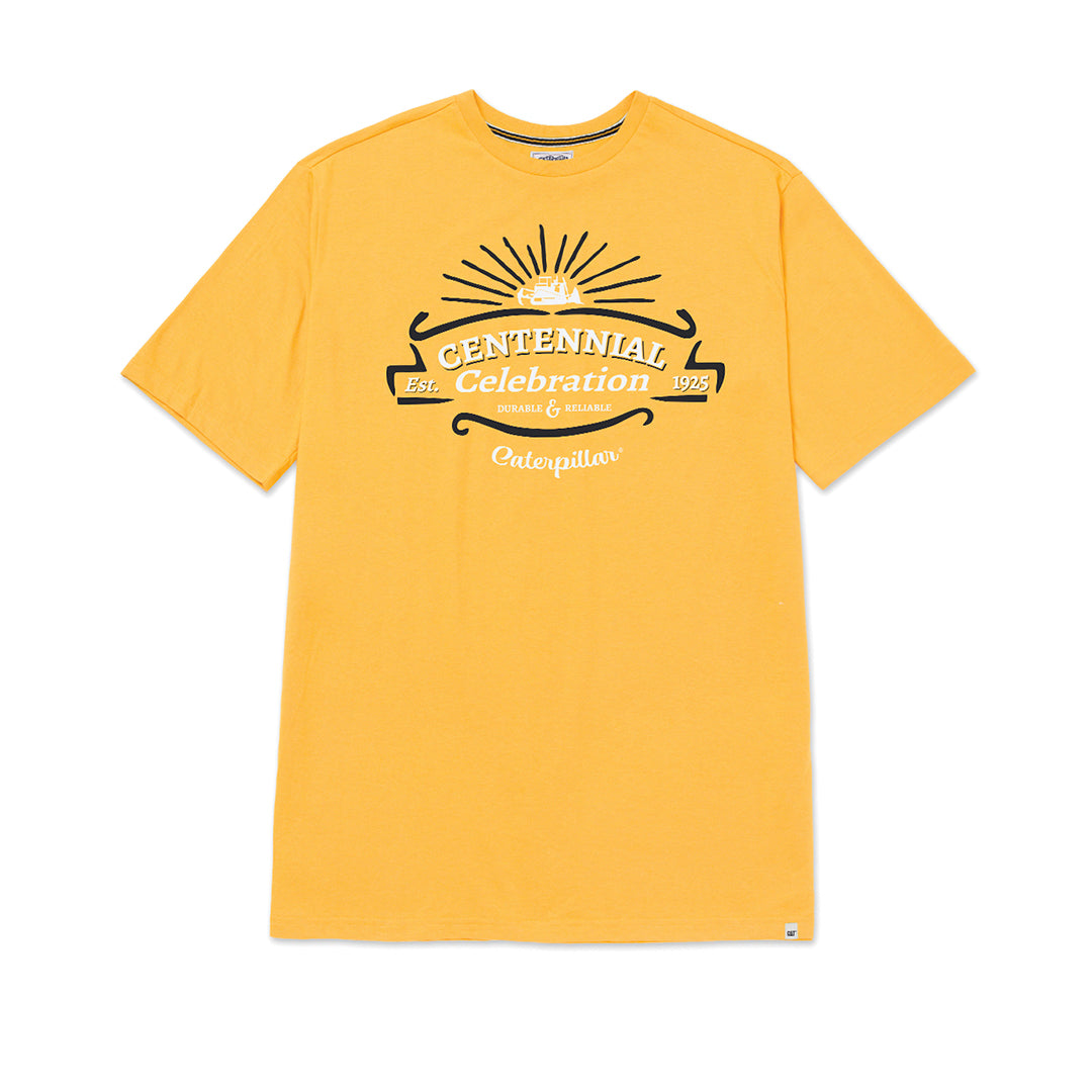Camiseta Centennial para hombre color amarillo