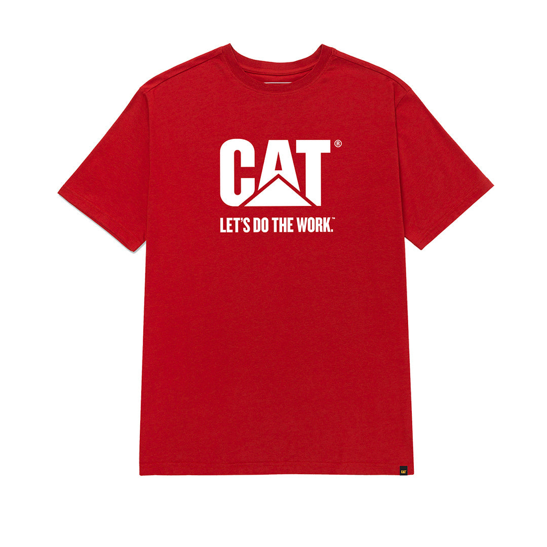 Camiseta Do The Work para hombre color rojo