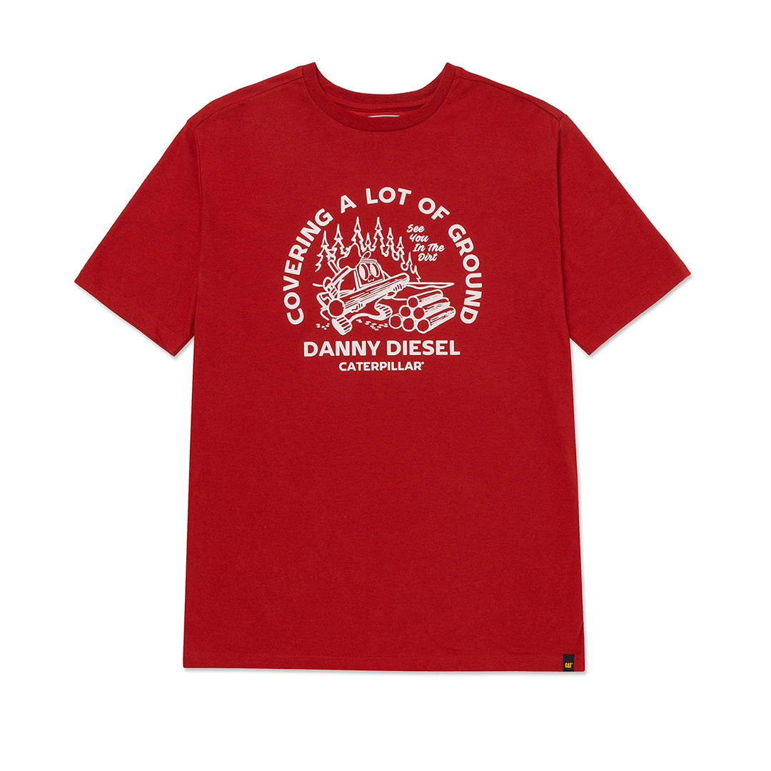 Camiseta Danny Diesel para hombre color rojo