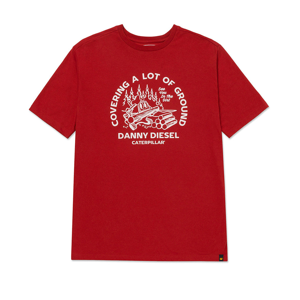 Camiseta Danny Diesel para hombre color rojo